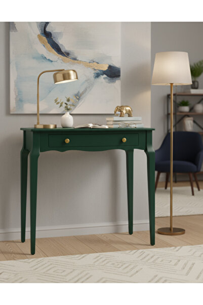 Wooding Mobilya 110 Cm Masif Konik Yeşil Dresuar