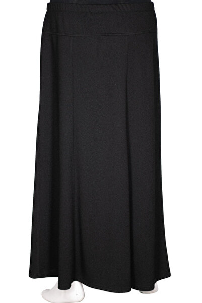 HESNA Women's Nida Winter Plus Size Unlined Latex Quality Skirt