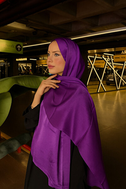 VIEN POLO Düz Jan Abiye Şal – Işıltılı, Dökümlü ve Şık Görünüm