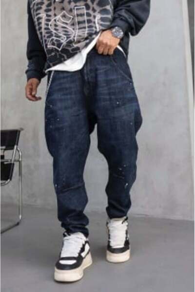 Black Island MVP SPLASH BLUE LOOSE FIT JEANS