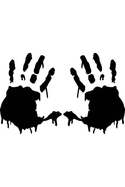 Oracal 651 Sticker auto "Doua palme set'', 22x14cm, negru