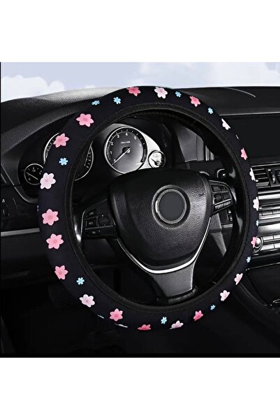 STEELVA Geçirmeli Direksiyon Kılıfı Çiçekli