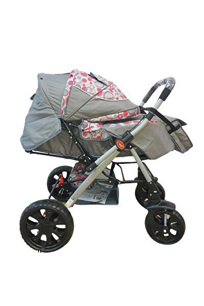 L-Sun Sport stroller reversible handle, foldable, suspension, 6-36 months, Q7 Grey - Pink