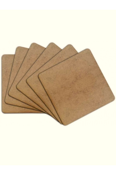 hazer case AHŞAP SUPLA KARE LAZER KESİM 10*10 CM 3 MM HAM MDF 20 ADET