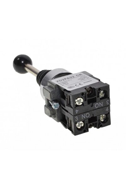 OEM 2-Position Lever Controller with Return, Joystick Type, Mounting Diameter 22mm, Metal, 3A