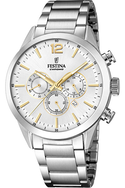 FESTİNA ساعة يد رجالية كرونوغراف خالدة طراز F20343/1