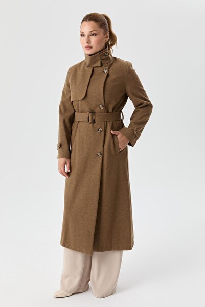 Doque Kışlık Kaşe Kadın Kaban Spor Genç Model 57030