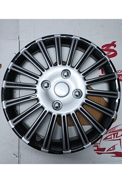 Universal 13"inç Bütün Araçlarla Uyumlu Çift Renk Jant Kapağı 4'lü Takım