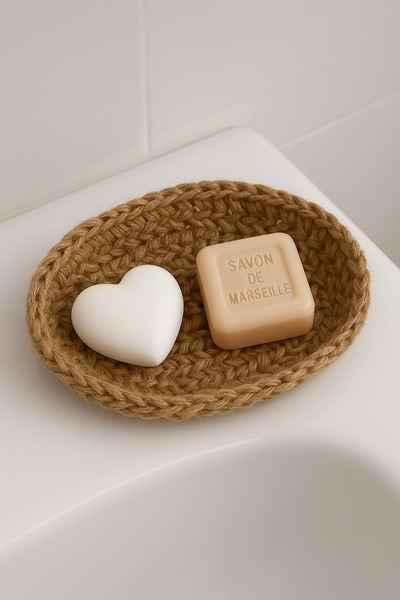 MARİANO VENANZİO Bohemian Style Hand Knitted Soap Dish (Oval)