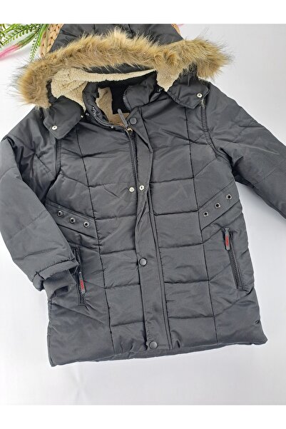 Butik Palton pentru băieți cu glugă Calitate premium cu fleece în interior