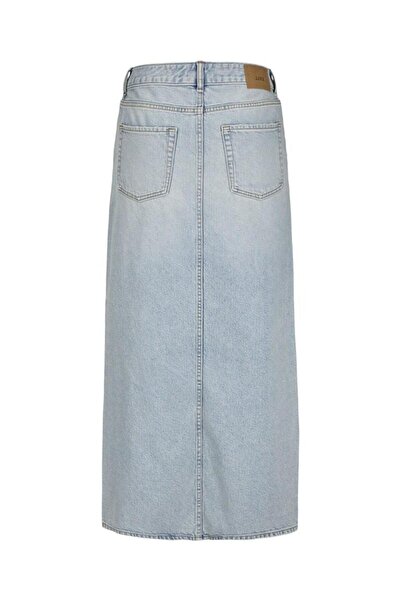 JJXX Fusta lungă din denim Jxlaura Hw albastră pentru femei Dnm Etek 12272980-Lightblue