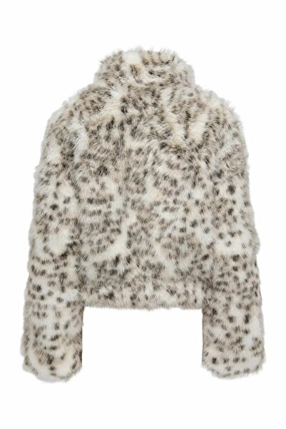 ONLY Γυναικείο μπουφάν Janıs Lıfe Faux Fur Leo 15350369