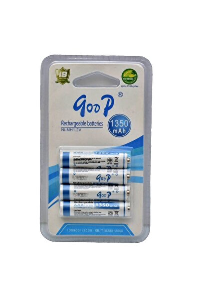 ElectroAZ Set de 4 baterii GooD R3 AAA, 1350mAh, Ni-Mh