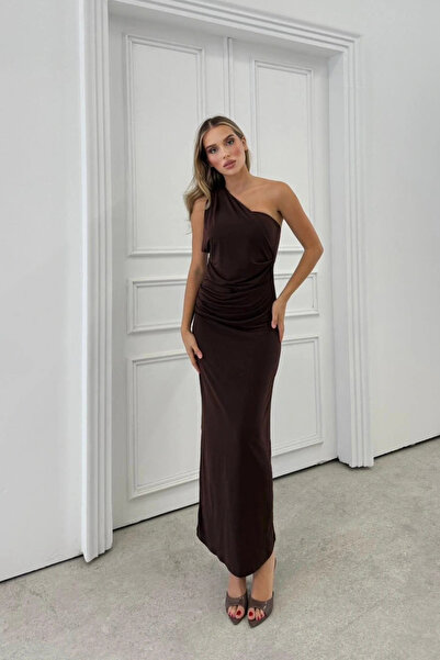 MARTYZ فستان ساندي طويل بتفاصيل الفولار