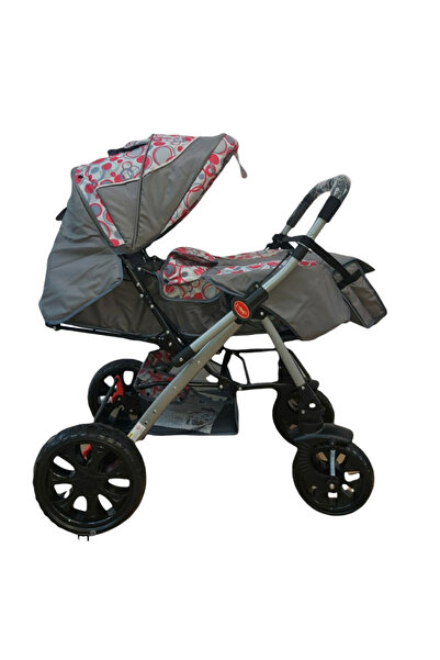 L-Sun Sport stroller reversible handle, foldable, suspension, 6-36 months, Q7 Grey - Pink