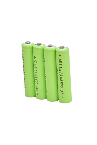 ElectroAZ Set of 4 Rechargeable Batteries R3 AAA, 600mAh 1.2V Ni-MH