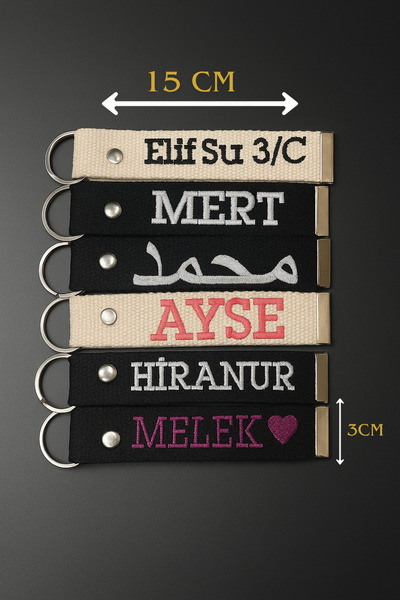 minoya Kişiye Özel İsimli Valiz ve Bavul Etiketi - Anahtarlık Nakış İşleme Ok...