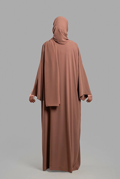 Lemaye Medina Silk Abaya Set - Yavruağzı