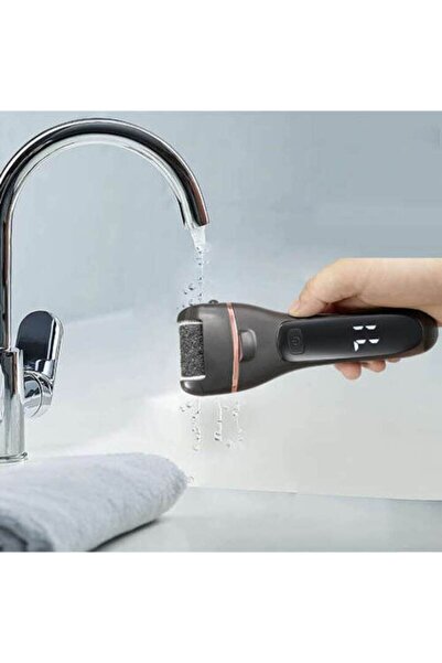 WTO Electric Foot and Heel File, 2 speeds, LED display, 3 different grit rollers, 11 accessories