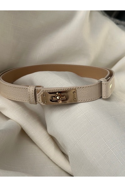 NOİR LUXE حزام رفيع قابل للتعديل مع مشبك قفل