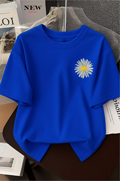 New Shine تي شيرت ديزي مطبوع كبير الحجم