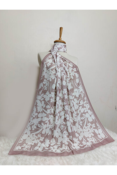 REMOMODA Patterned Floral Model Shawl Italian Cotton Stretchy Soft Shawl High Quality.