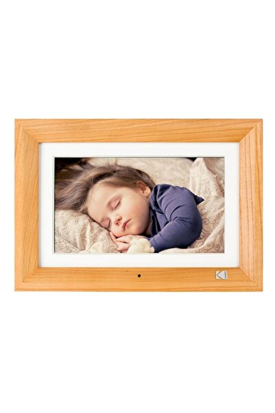 Kodak Digital Photo Frame RDPF-1020W, 10 inch, Video Playback, Clock & Calendar, Wooden Frame, Brown