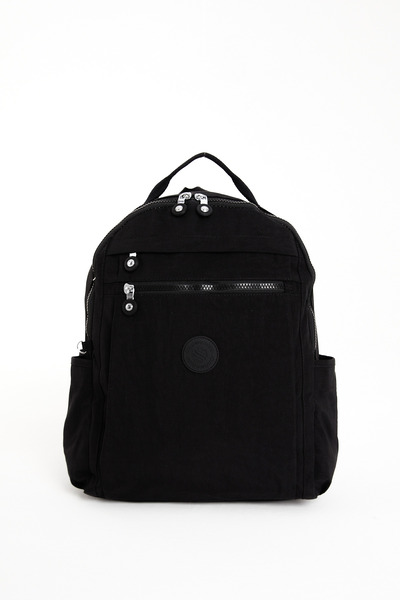 Sanmorris Glc Multi-Pocket Women's Backpack Medium Size Daily 3059 Black Patt...