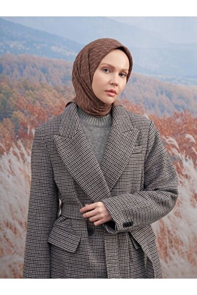 ARMANDA Cotton Monogram a Pattern Scarf