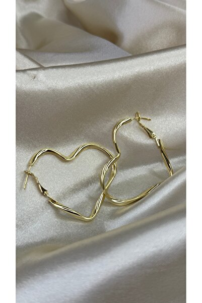 BUSİELLE JEWELRY أقراط الذهب القلب