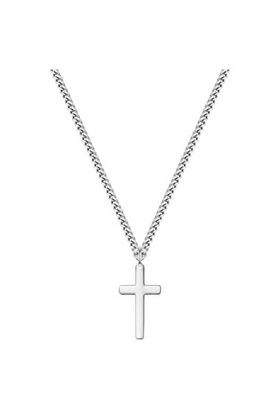 True Rebels Edelstahlhalskette Kette mit Anhänger Edelstahl