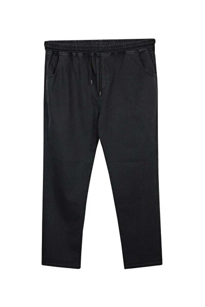 tambattal Winter Plus Size Lace-Up Denim Pants