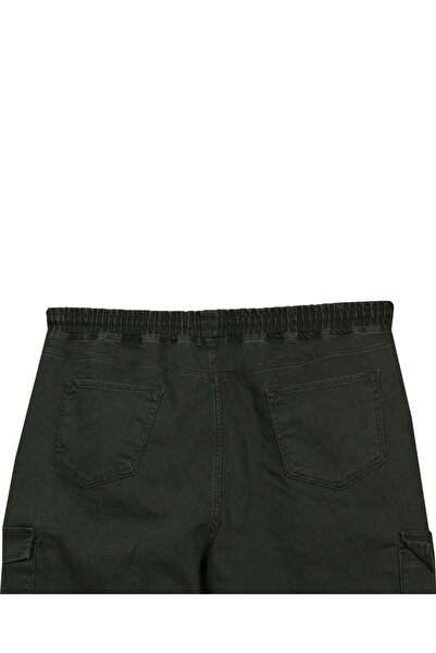 tambattal Winter Cargo Pocket Pack Plus Size Lace-Up Denim Pants