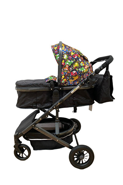 L-Sun 2 in 1 reversible Stroller with suspensions, T7 Multicolor