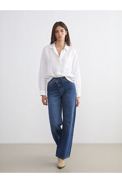 LC Waikiki بنطلون جينز نسائي من Wideleg