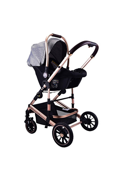 L-Sun 3 in 1 convertible stroller, reversible, foldable, F6 Luxury Grey