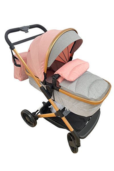 Krista 2 in 1 stroller, convertible pram-sport, 608 Pink - Grey