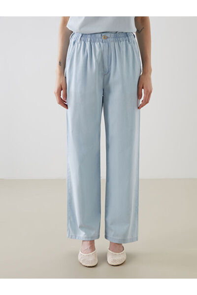 LC Waikiki Straight Fit Women's Jeans with Elastic Waist