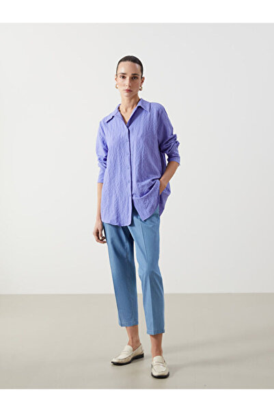 LC Waikiki Rmz Gi̇yi̇m Farkiyla Waist Drawstring Carrot Fit Women's Jean Pants