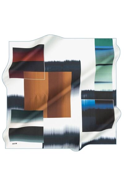 Aker وشاح حرير نوستالجي تيفيل 8187-923