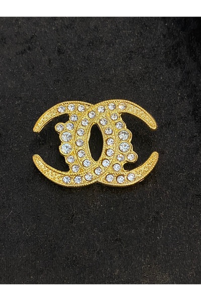 Neel butik Chanel Logo Broş