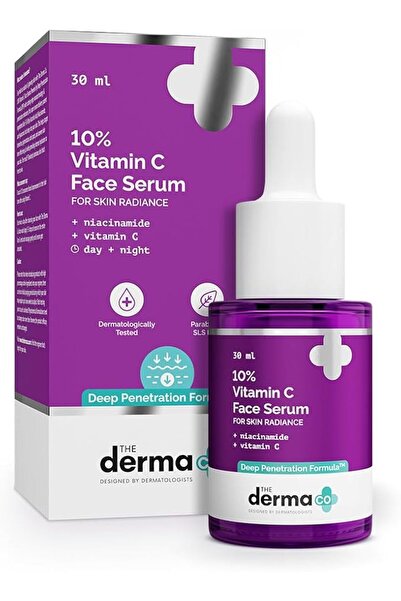 The Derma Co 10% Vitamin C Face Serum with 5% Niacinamide & Hyaluronic Acid, ...