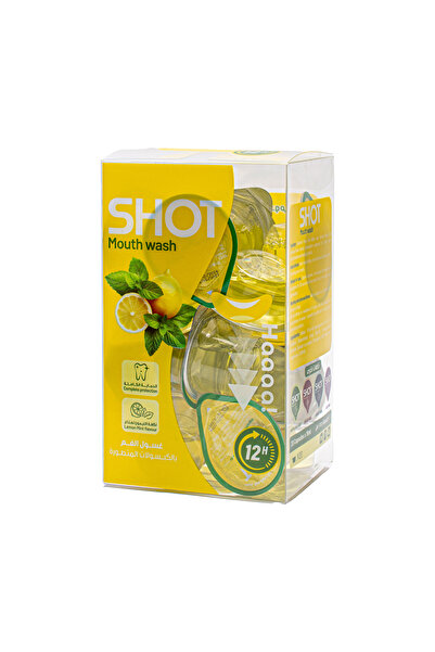 Shot كبسولات غسول الفم بنكهة الليمون والنعناع من شوت – 20 قطعة 15 مل