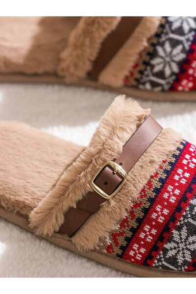 LC Waikiki Lcw Steps Furry Women's House Slippers