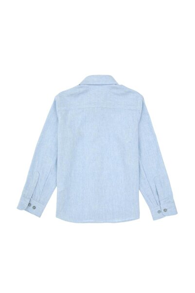 U.S. Polo Assn. Cămașă cu mânecă lungă albastru deschis pentru băiat basic TEKSPOR222584.6