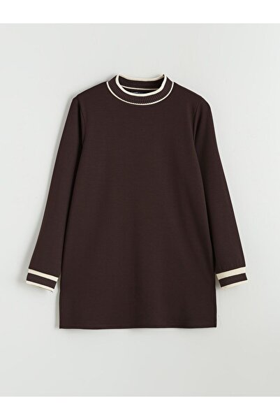 LC Waikiki Lcwaikiki Women's Basic Stand Collar Tunic