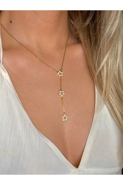 YOUES JEWELRY ÇELİK Y KOLYE UZUN KOLYE KADIN KOLYE