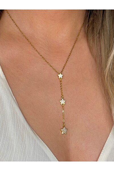 YOUES JEWELRY ÇELİK Y KOLYE UZUN KOLYE KADIN KOLYE