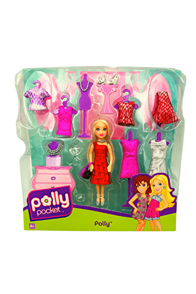 LUDIRO Polly Pocket Doll and Clothing Accessories Set, Spring Collection, Polly, + 4 years