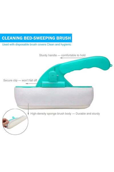 TEXSENDA Bed and sofa cleaning brushes, disposable cleaning hand brushes suitable for home and hospital use